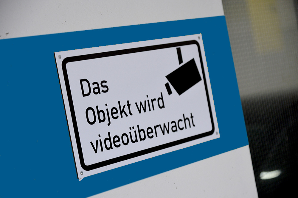 Warnschild - Das Objekt wird videoüberwacht